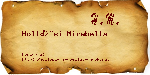 Hollósi Mirabella névjegykártya
